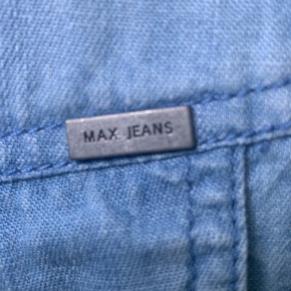Max Jeans Light Blue Denim utility Jacket size xs - Picture 2 of 8